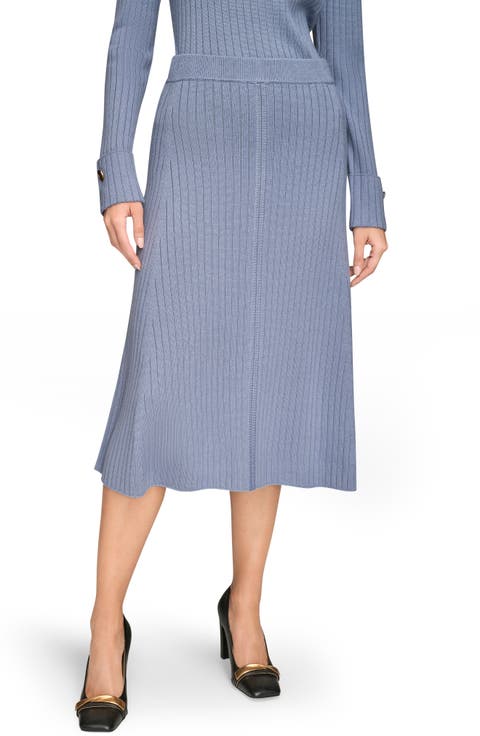 Rib Midi Sweater Skirt