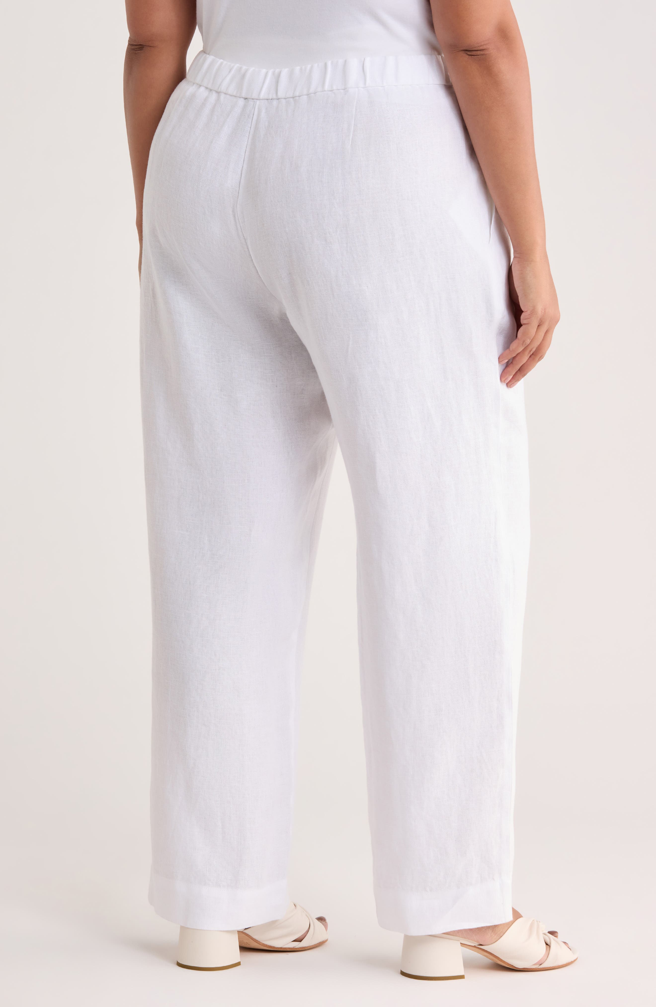 Straight Leg Linen Pants - image 2