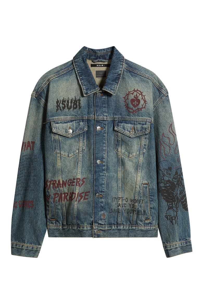 Oh G Billy Blue Skool Denim Jacket, Main, color, DENIM