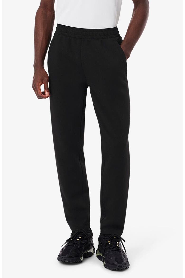 Mesh Panel Tapered Track Pants, Main, color, BLACK