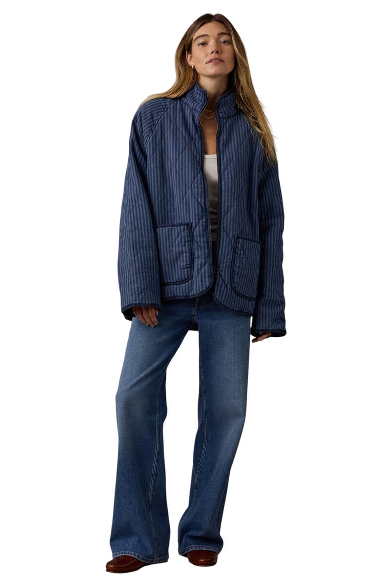 Topsail Quilted Jacket, Alternate, color, RIVERLINE STRIPE