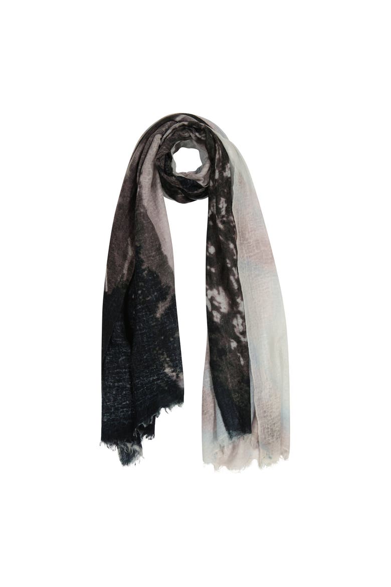 Cashmere Dip Dye Shawl, Main, color, Black
