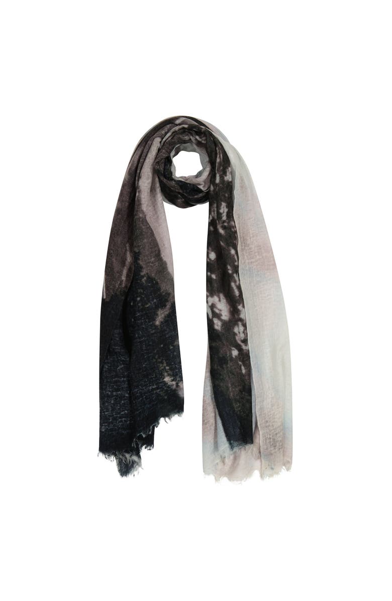 Mer St. Barth Cashmere Dip Dye Shawl, Main, color, Black