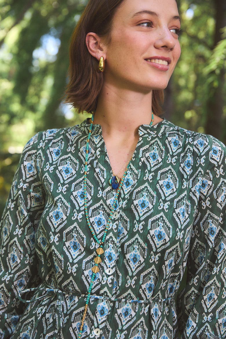 Ines Short Dress, Alternate, color, Green Indra