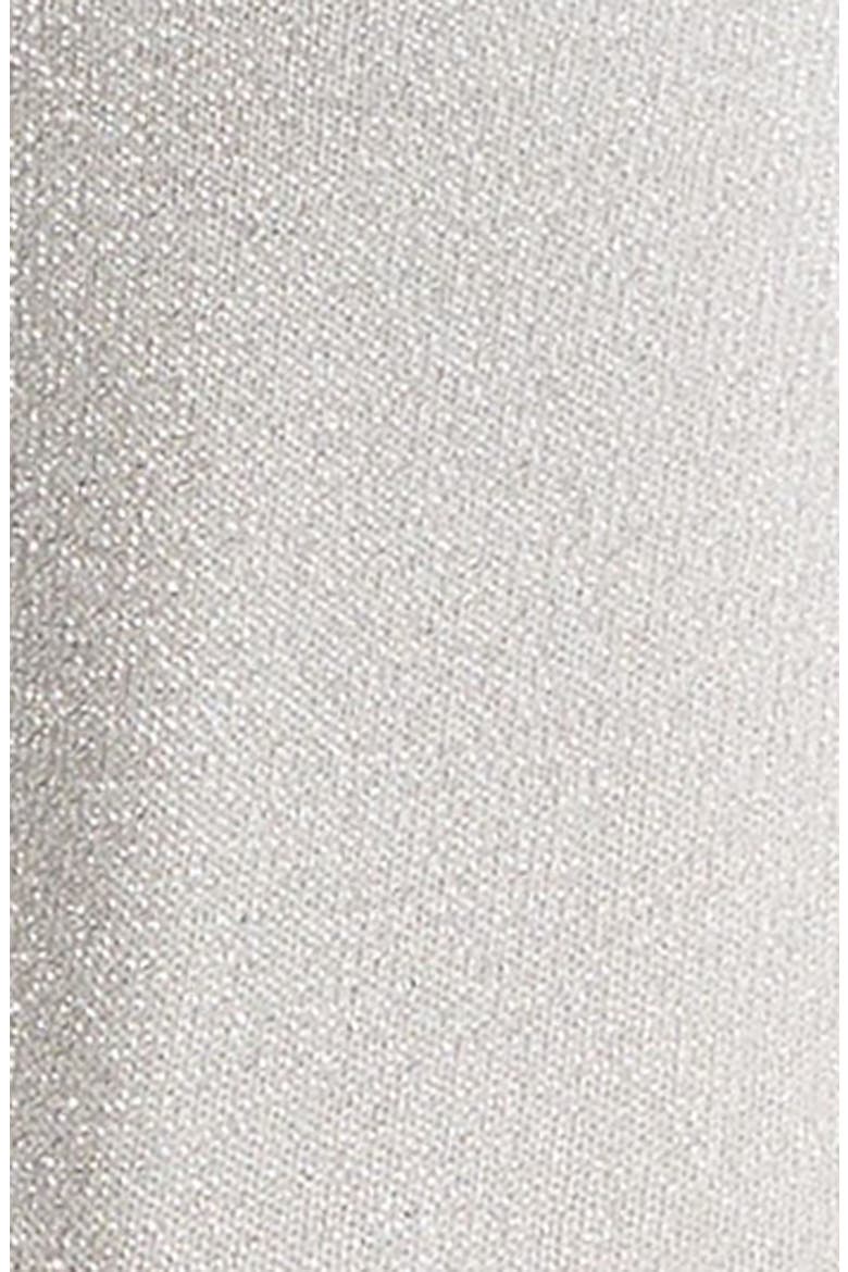 Glitterati Sparkle Cotton Blend Crew Socks, Alternate, color, SILVER