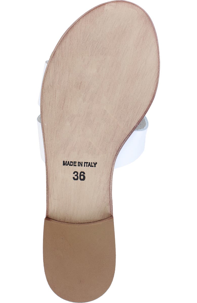 Artisan Crafted By Zigi Allony Leather Flat, Alternate, color, White Leather