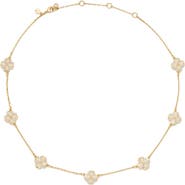 Kate Spade New York spade flower pavé scatter necklace