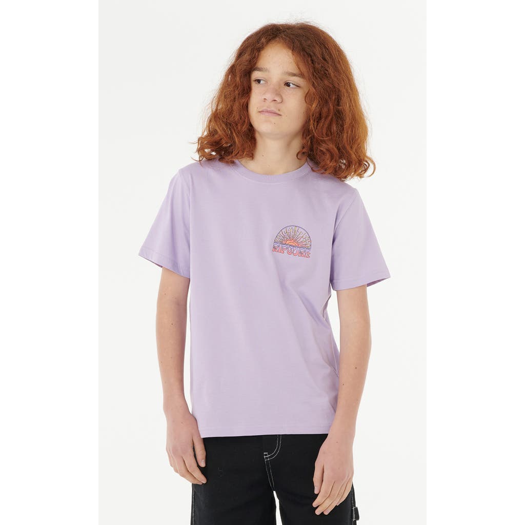 Rip Curl Kids' Grateful Shred Graphic T-shirt In Purple
