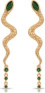 Ettika Serpentina Linear Earrings