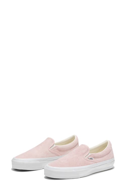 Vans Classic Slip-on Sneaker In Pig Suede Sepia Rose