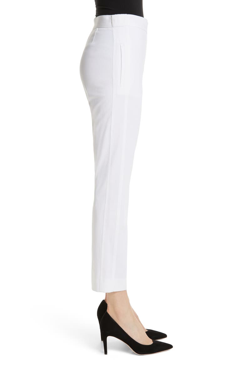 Papy Crop Stretch Cotton Pants, Alternate, color, OPTICAL WHITE
