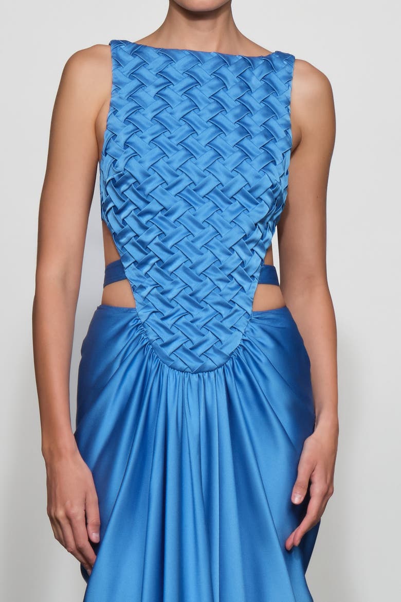 Magdalen Gown, Alternate, color, Ocean