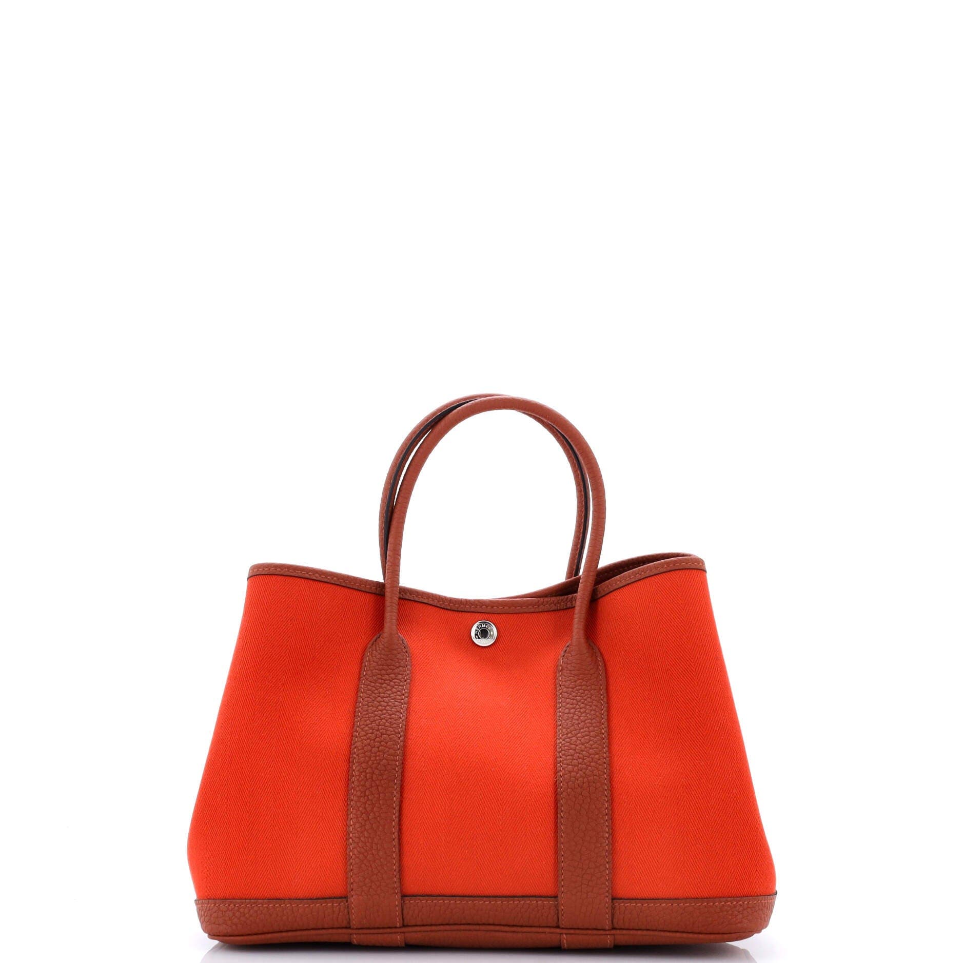 Pre-Owned Hermes Garden Party Tote Toile and Leather 30, Alternate, color, Cuivre