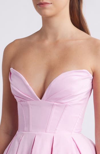 Mar Strapless Corset Fit & Flare Minidress