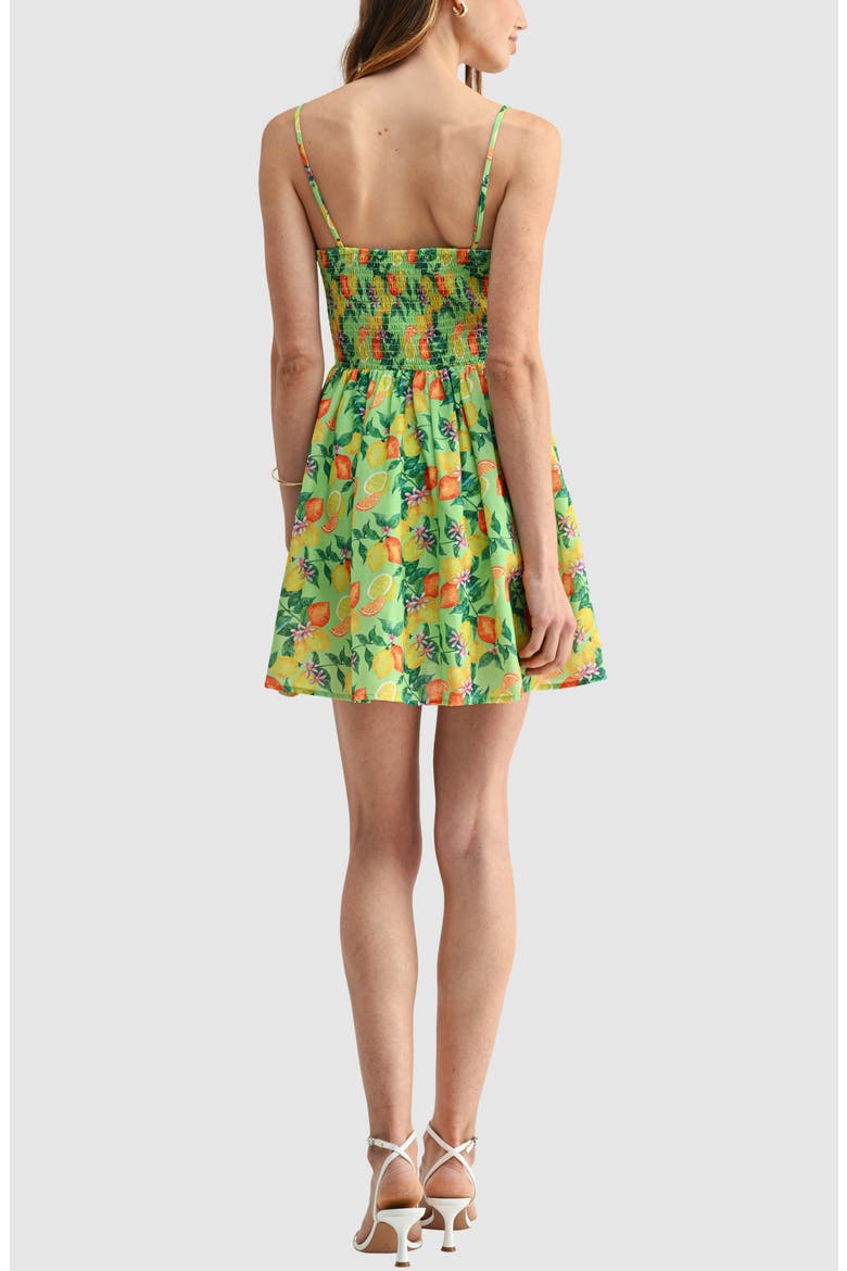 Lemon Print  Princess Cut Minidress, Alternate, color, LEMON PRINT