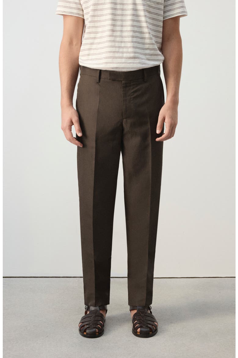 Slim Fit Suit Pants, Alternate, color, BROWN
