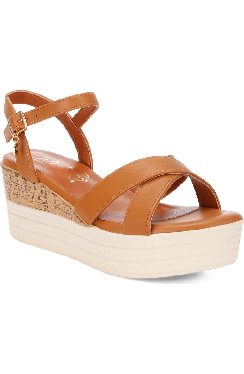 LONDON RAG Zinny Wedge Sandal, Main, color,