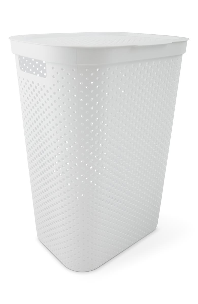 Core Home 58-Liter Vented Laundry Hamper, Main, color, White