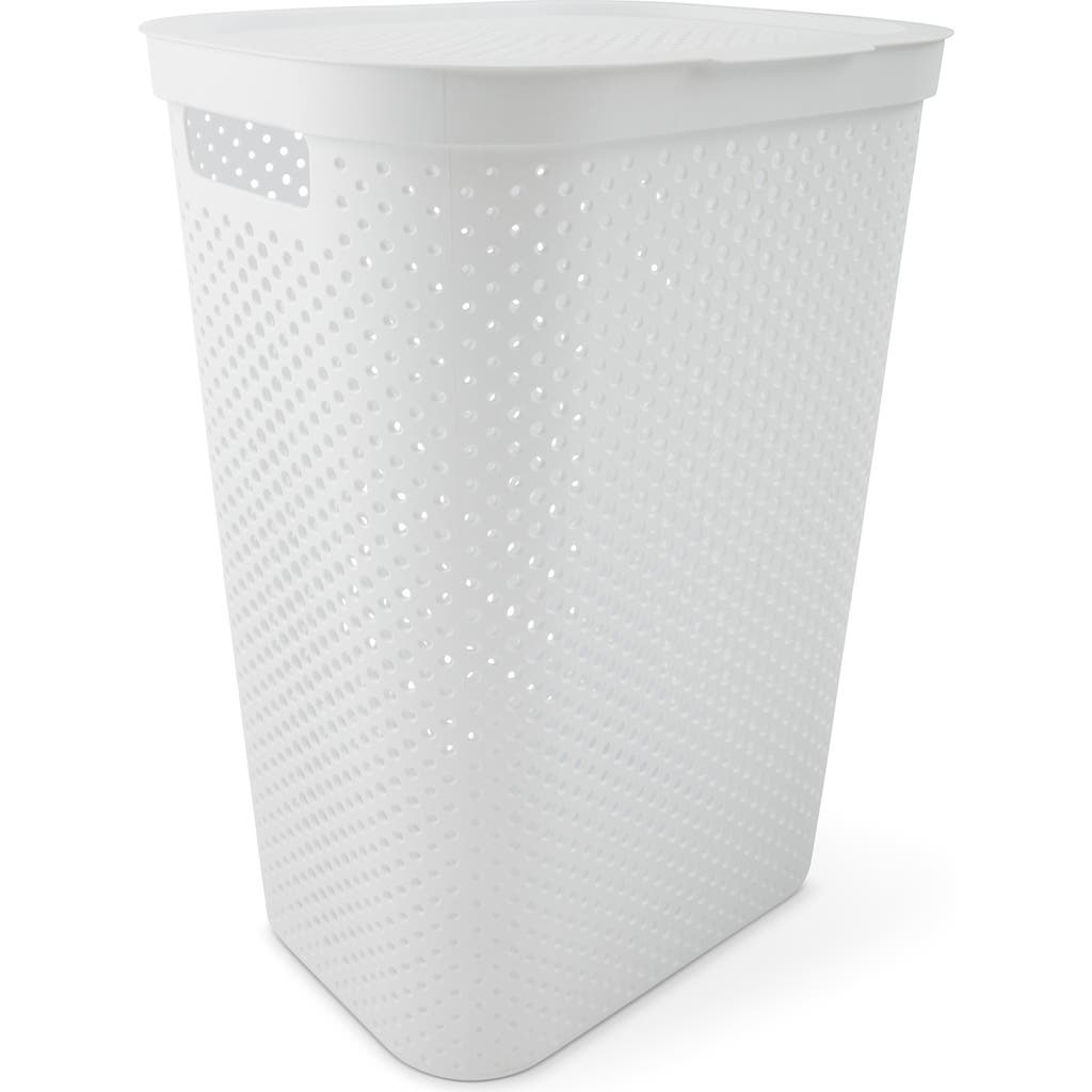 Core Home 58-liter Vented Laundry Hamper In White