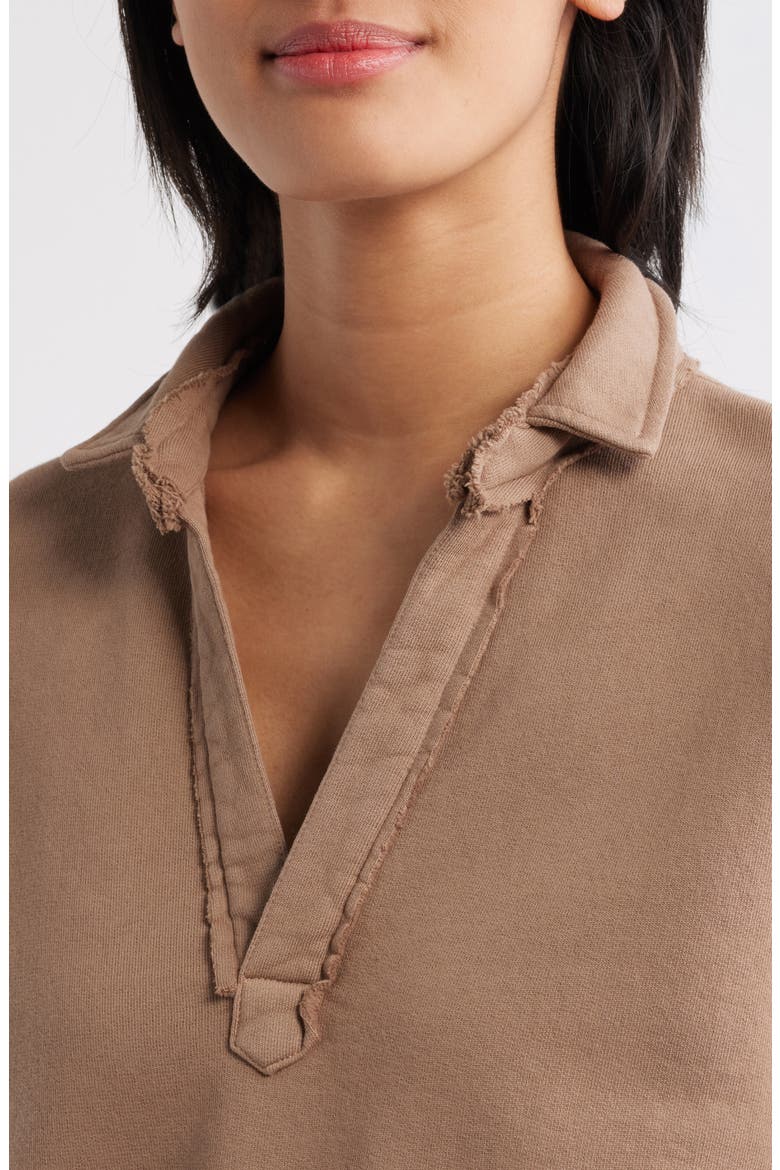 Patrick Popover Henley Sweatshirt, Alternate, color, TOASTED