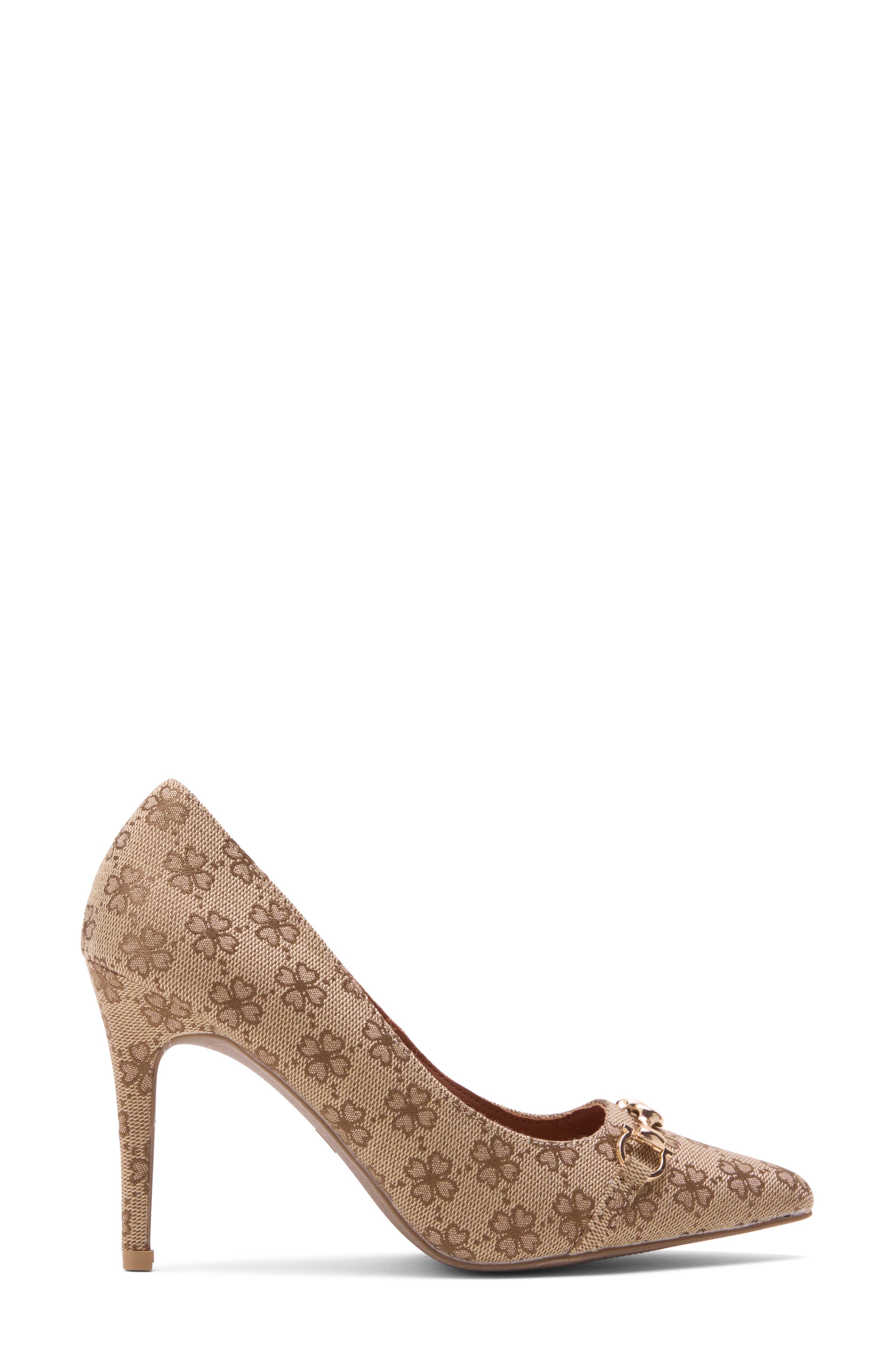 Trina Pointed Toe Pump, Alternate, color, BROWN FLORAL