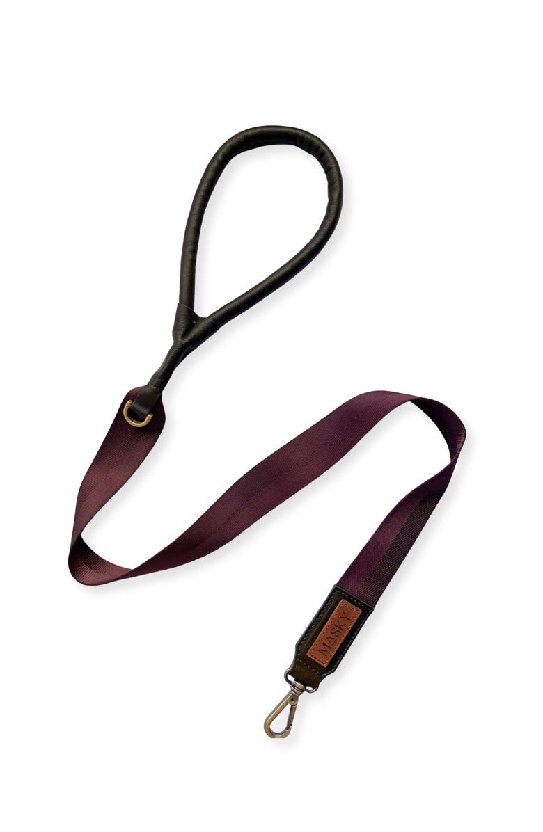 Masky Saddle Leash, Main, color, Medium Green