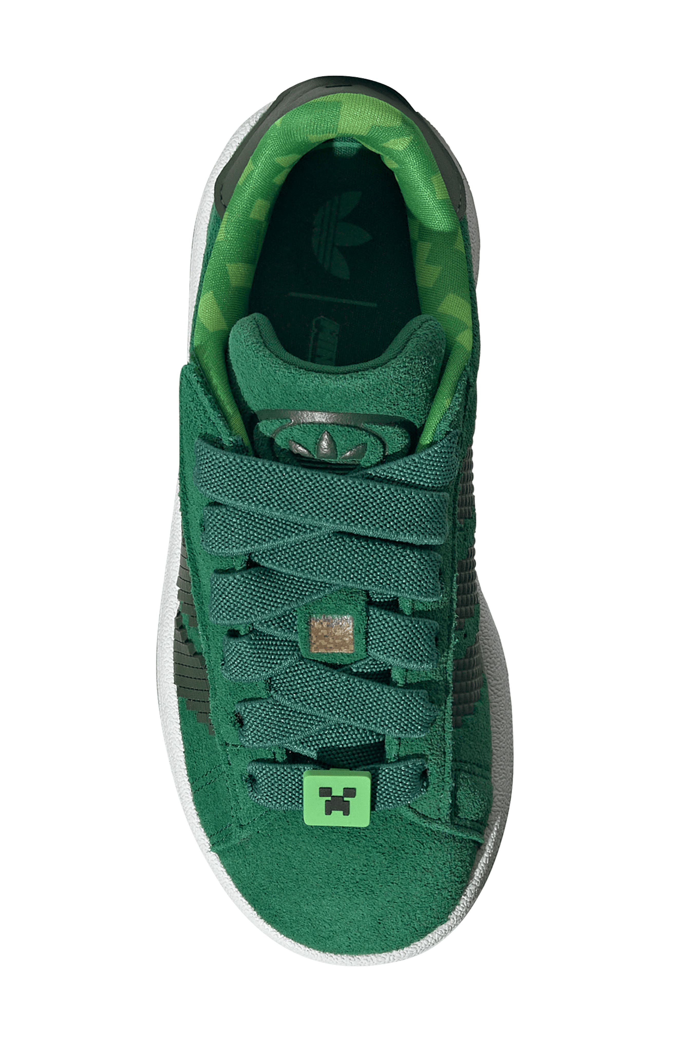 adidas x Minecraft<sup>®</sup> Kids' Campus 00s Sneaker, Alternate, color, Black/ Gum