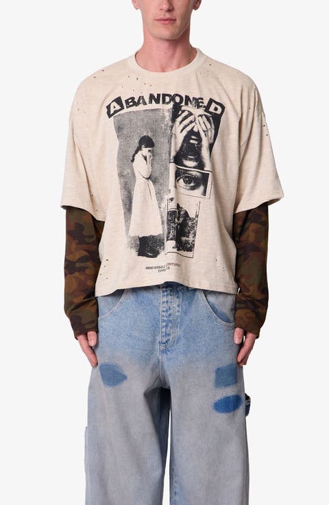 Abandoned Graphic Layered Long-Sleeve T-Shirt