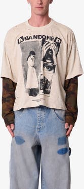 mnml Abandoned Graphic Layered Long-Sleeve T-Shirt