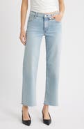 FRAME The Mellow Frayed Ankle Straight Leg Jeans