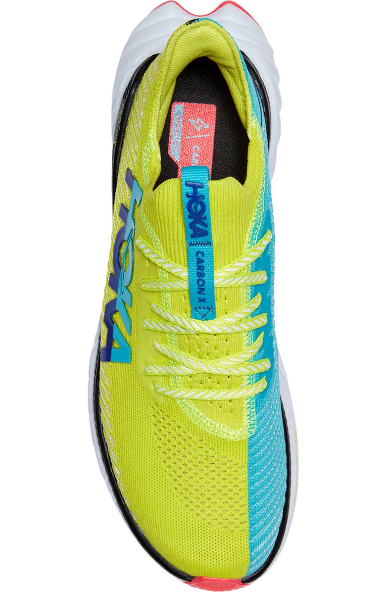 HOKA Carbon X 3 Running Shoe, Alternate, color, Evening Primrose Scuba Blue