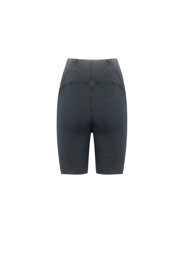 Cotton Your *Itch Acid Wash Biker Legging, Alternate, color, Anthracite