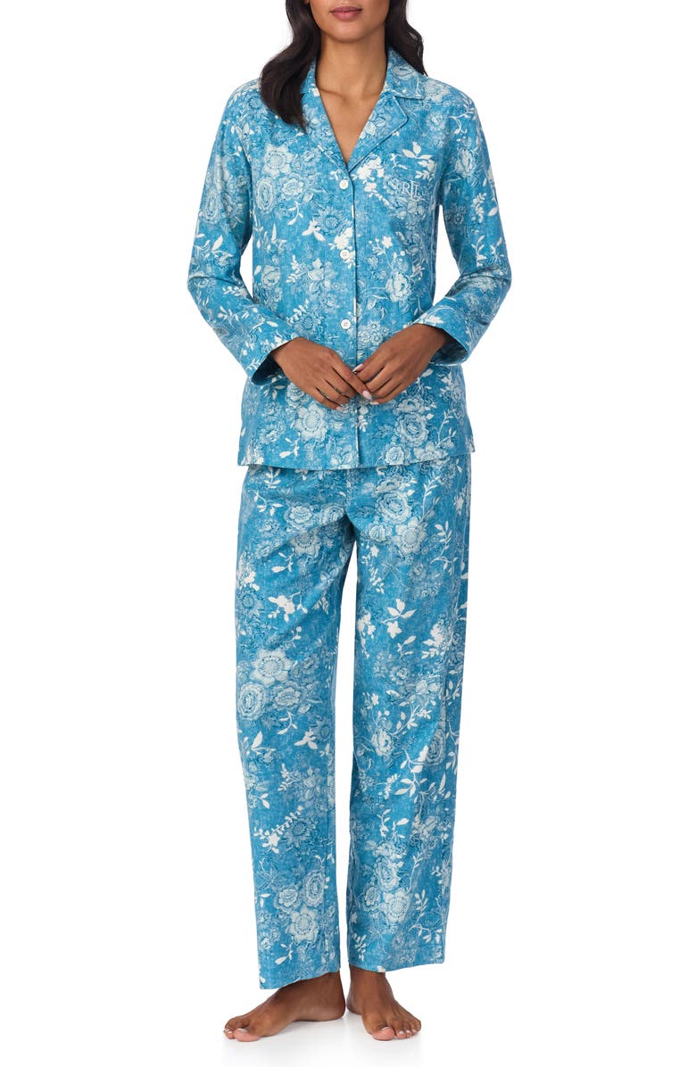 Lauren Ralph Lauren Print Pajamas, Main, color, 