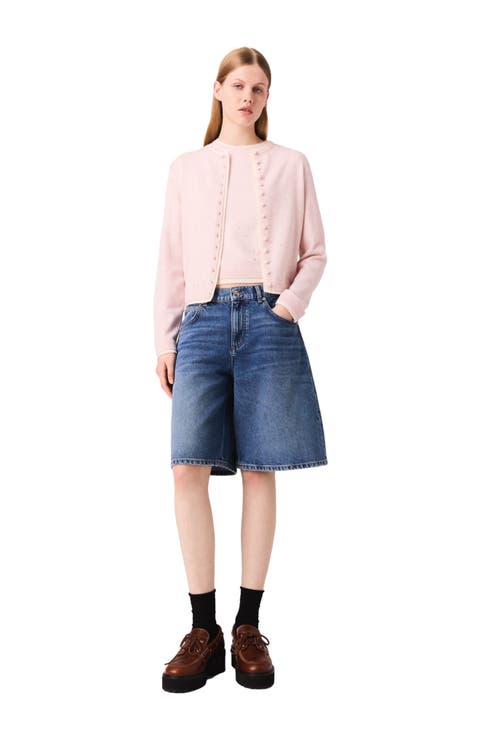 Knit embellished cardigan