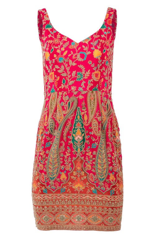 Shop Holichic Ella Embroidered Sheath Dress In Pink