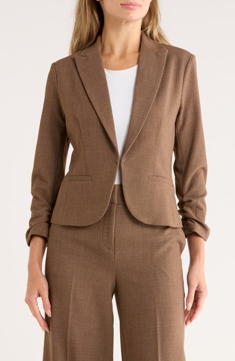 Scrunch Sleeve Blazer