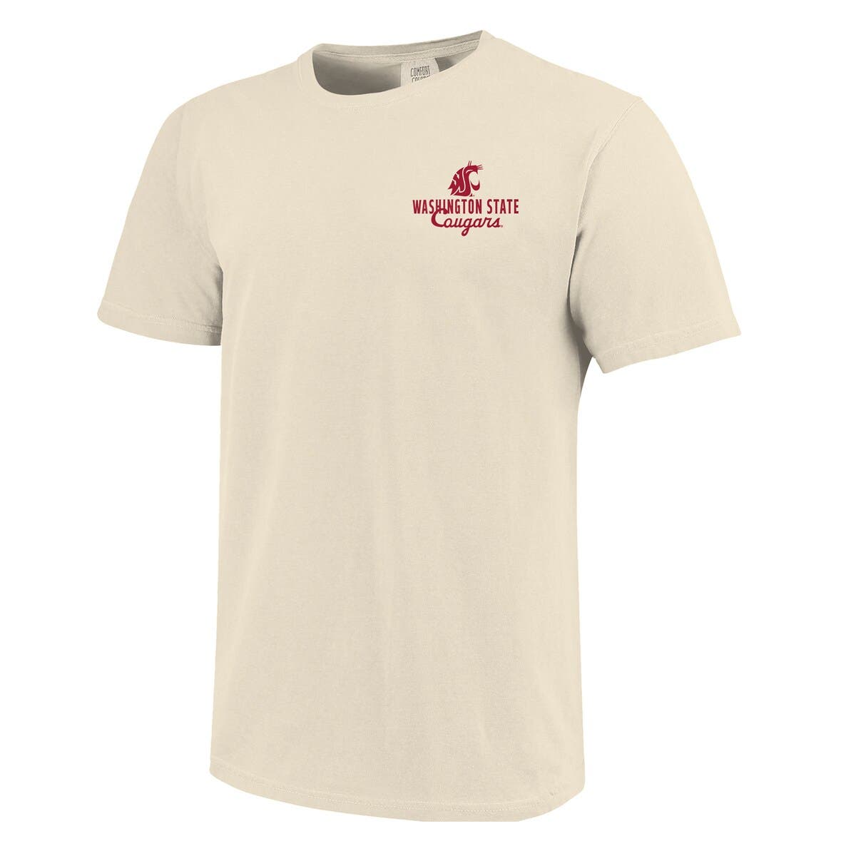 IMAGE ONE Men's Cream Washington State Cougars Comfort Colors Mascot ...