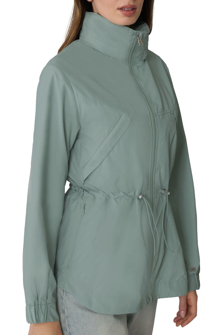 Water Repellent Hooded Coat, Alternate, color, FERN