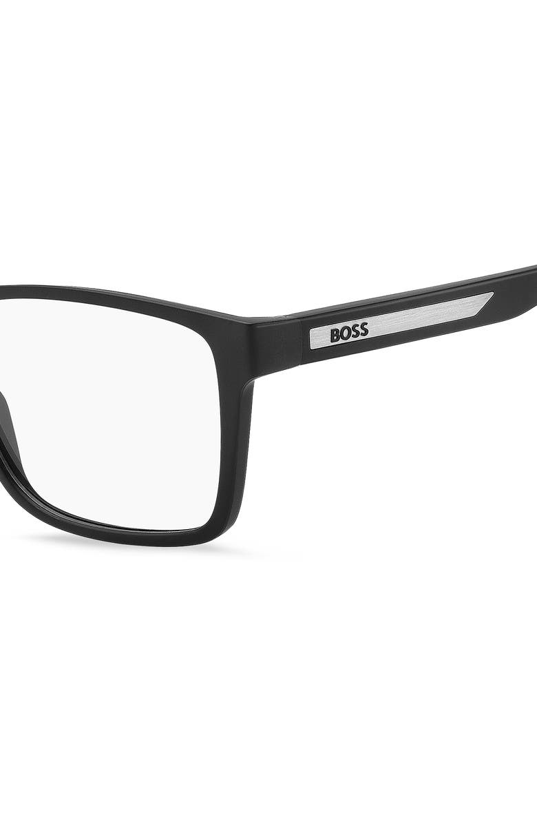 HUGO 57mm Rectangular Optical Glasses, Alternate, color, 