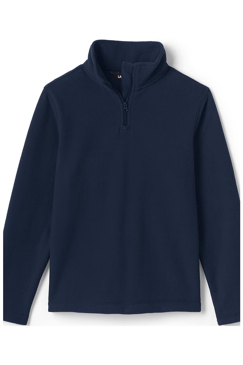 School Uniform Kids Lightweight Fleece Quarter Zip Pullover, Main, color, Classic Navy