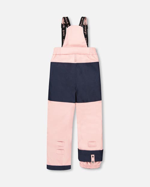 Deux Par Deux Two-piece Play Snowsuit Flower In Pink