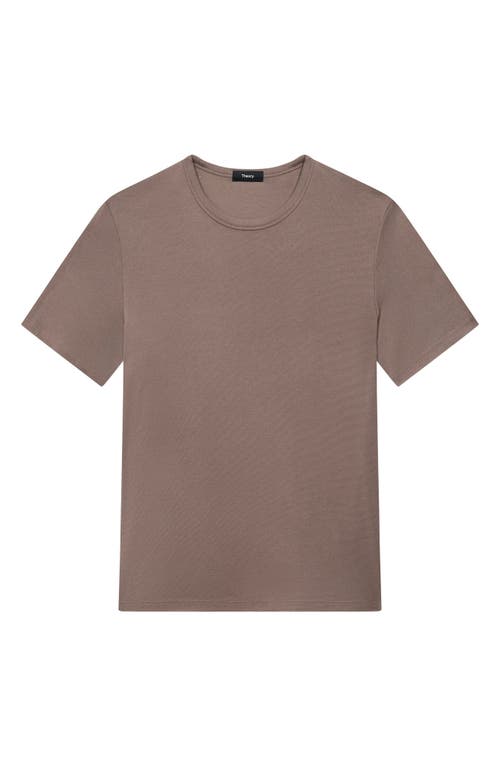 Theory Anemone Milano Essential Tee In Walnut