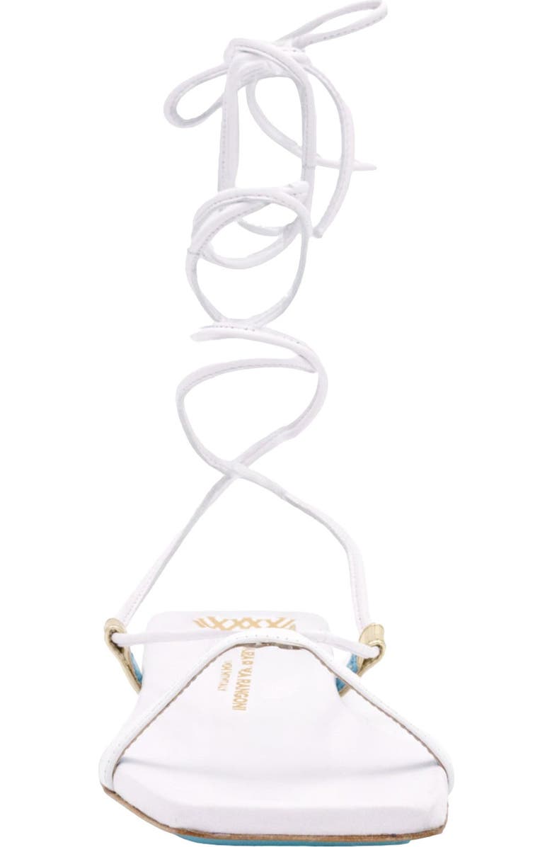 Valentina Rangoni Callisto Ankle Wrap Sandal, Alternate, color, White