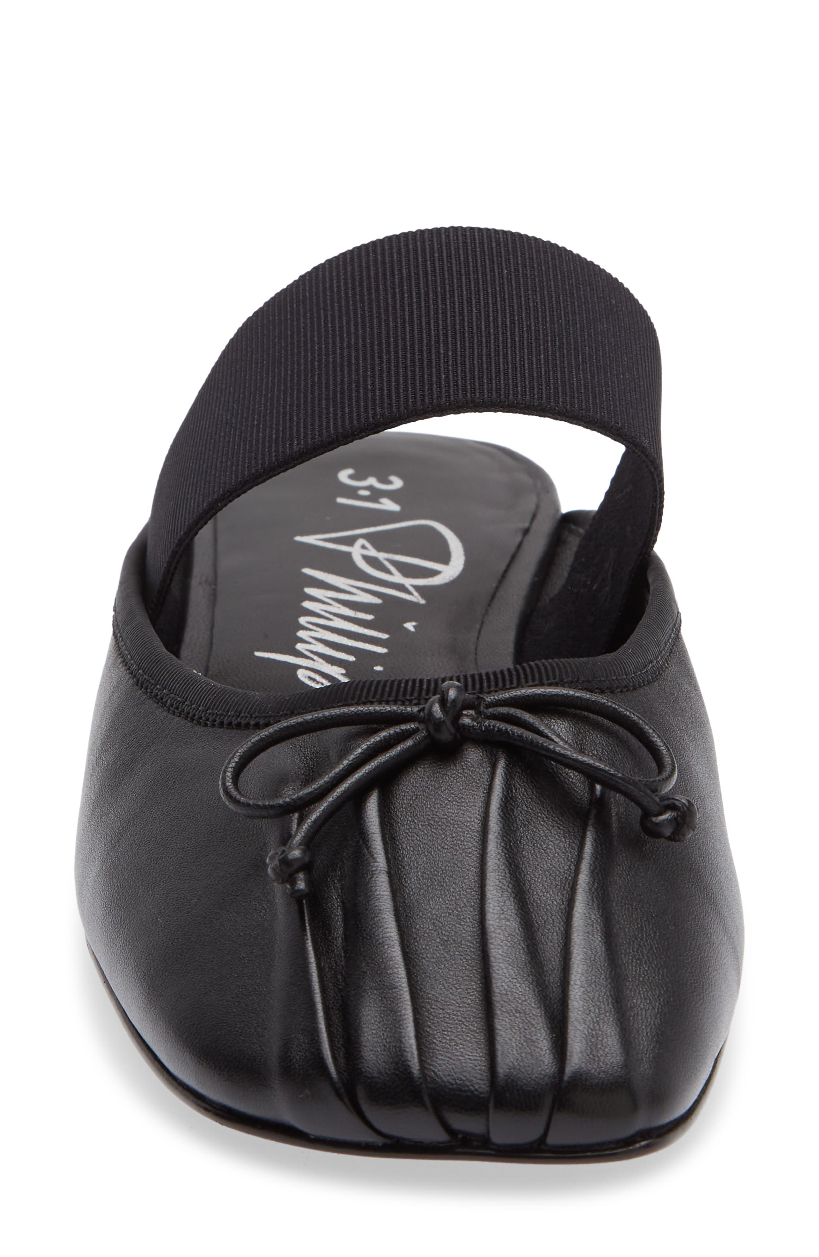 3.1 Phillip Lim Ballerina Mule, Alternate, color, Black