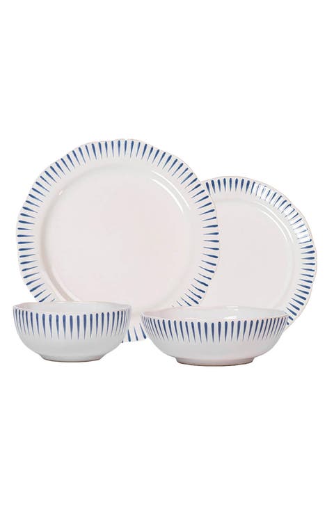 Sitio Stripe 4-Piece Place Setting