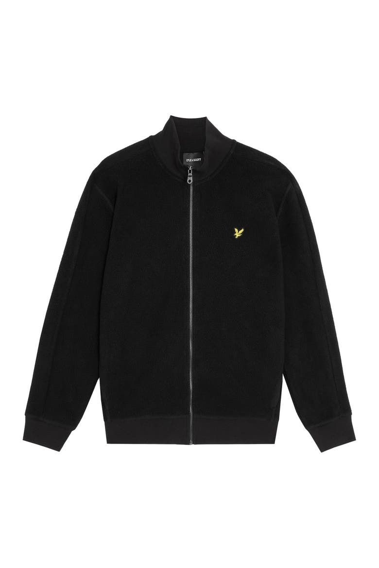 Long Sleeve Polar Fleece Track Jacket, Alternate, color, Jet Black