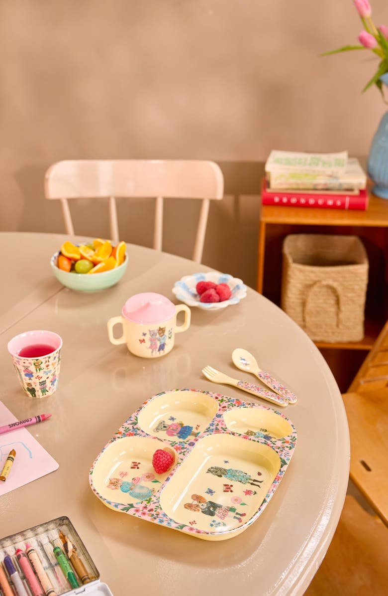 Rice by Rice x Nathalie Lété Set of 4 Melamine Kids' Cup, Alternate, color, Multi