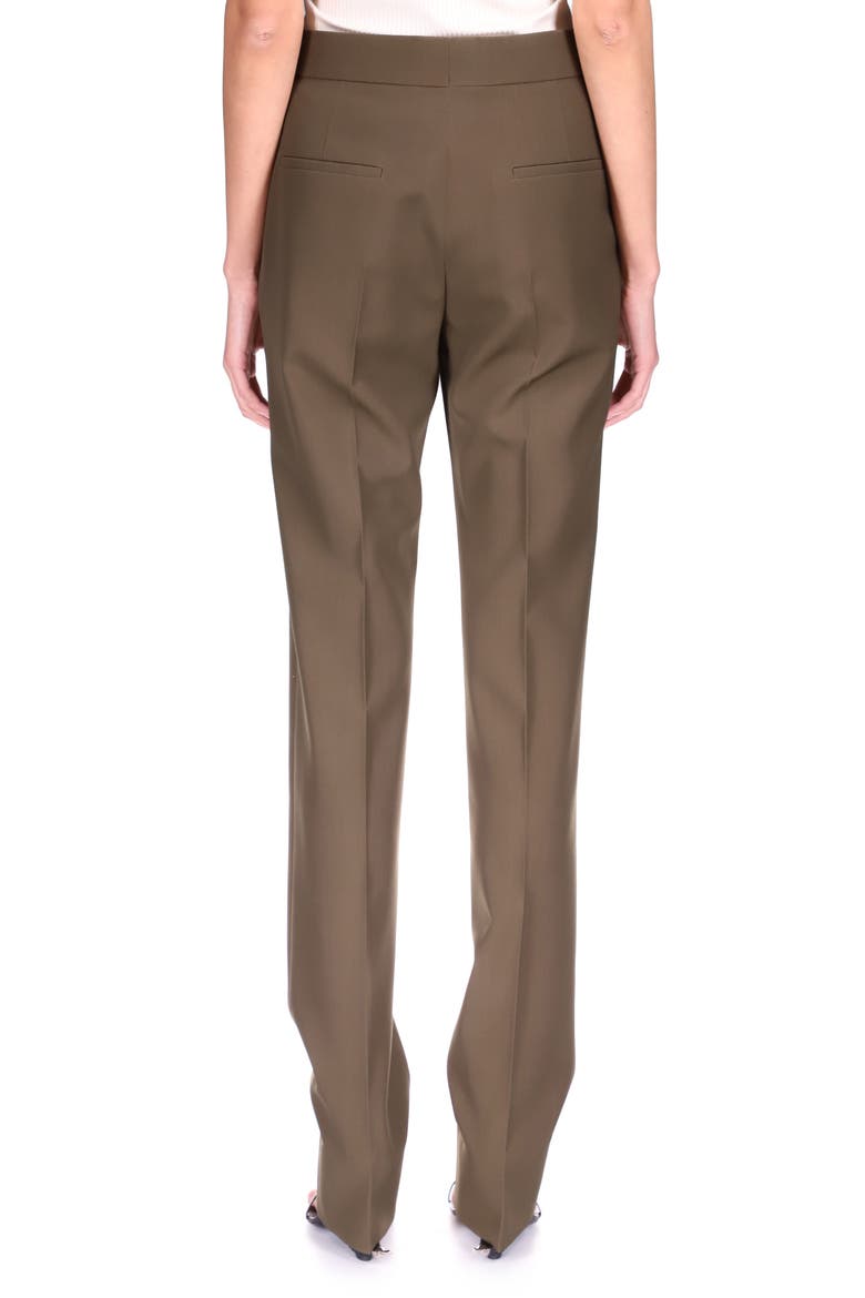 High Waist Tapered Trousers, Alternate, color, DARK KHAKI