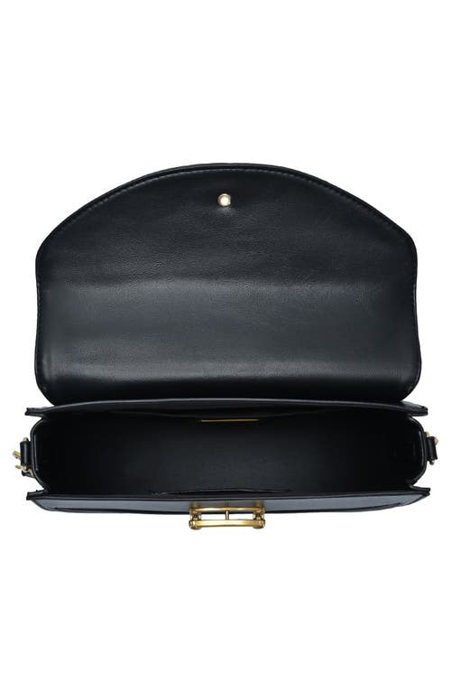 Madison West Buckle Half Moon Crossbody Bag