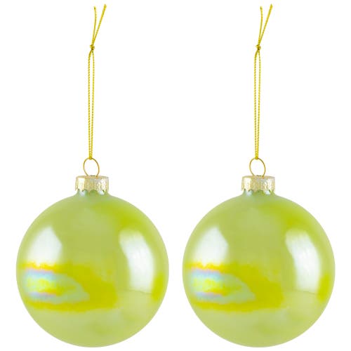 Northlight Shiny Glass Ball Christmas Ornaments In Multi